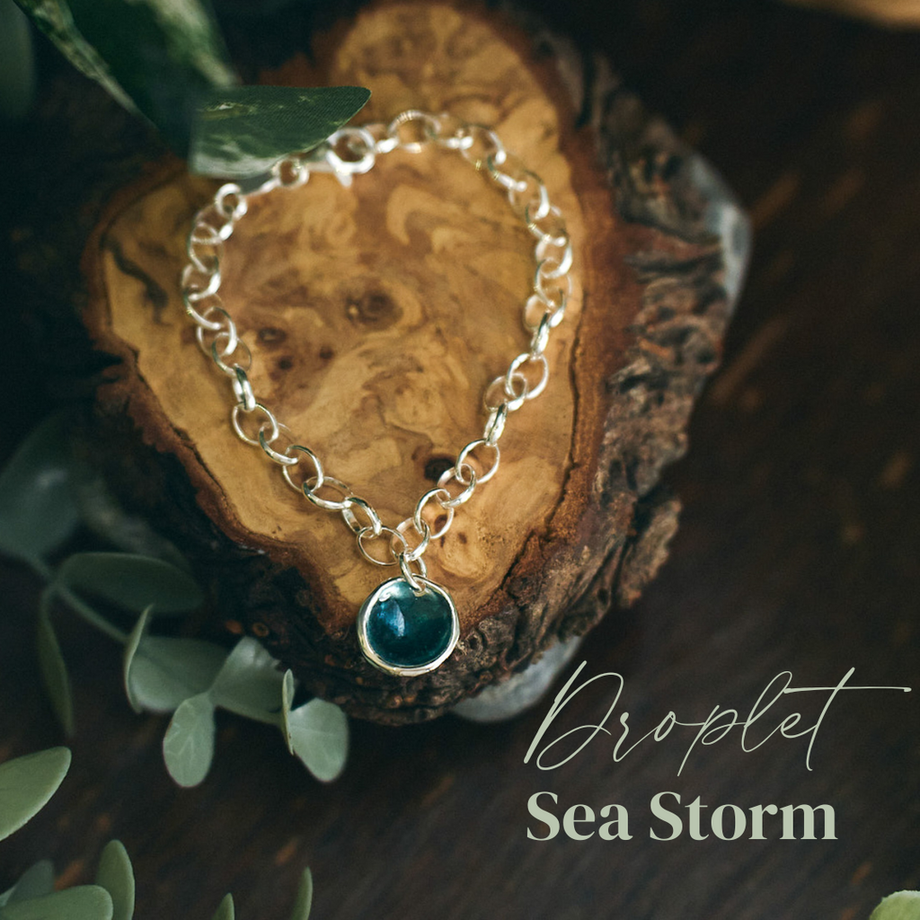 Enamel Droplet Charm Bracelet