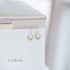 Gemstone Sterling Silver Dangle Earrings - choose your gemstone