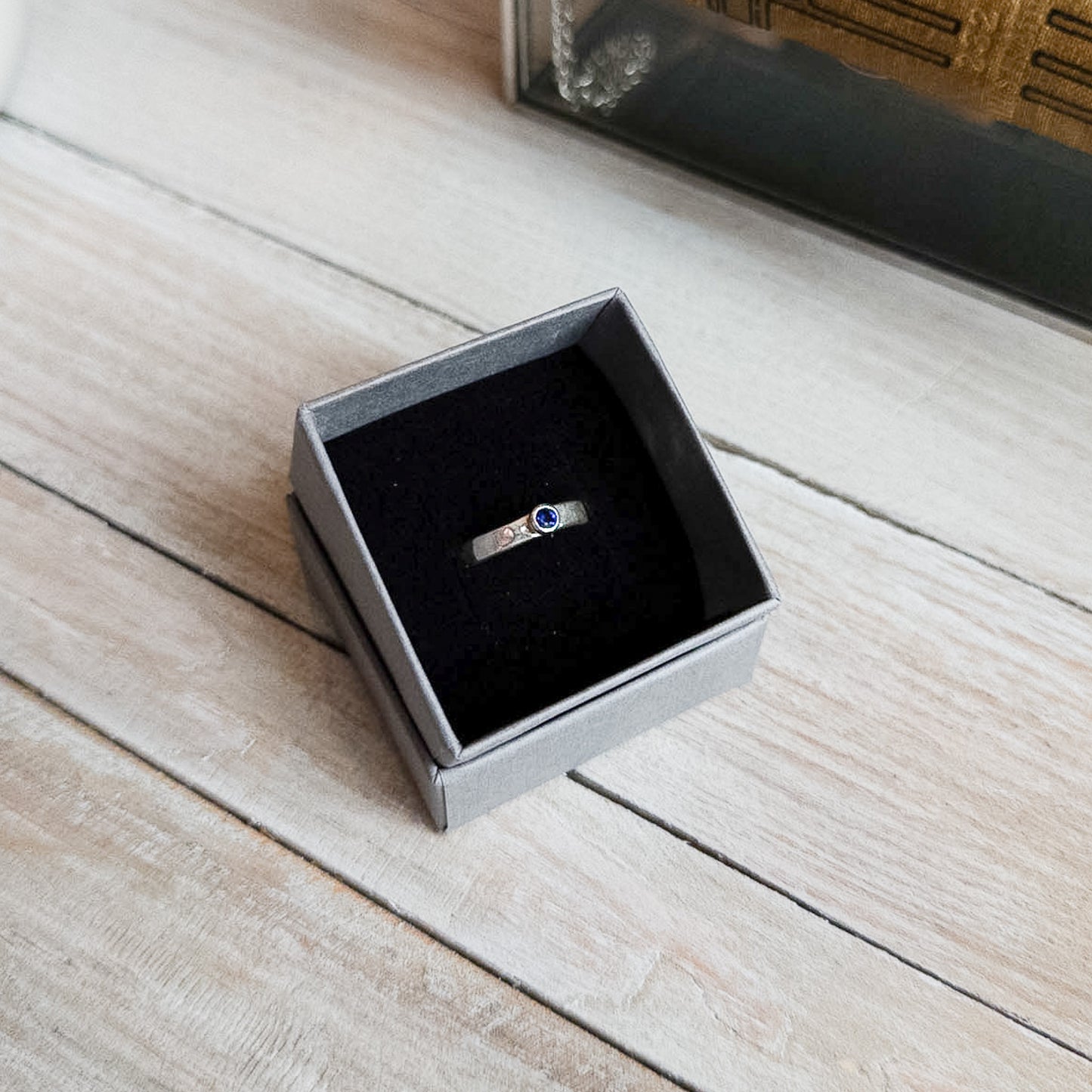 Silver Gemstone Serenity Ring - Sapphire - End of Line