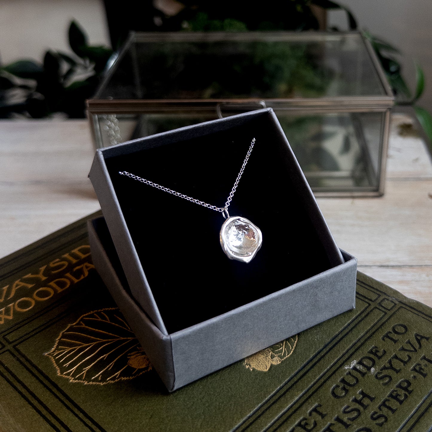Silver Droplet Pendant Necklace - End of Line