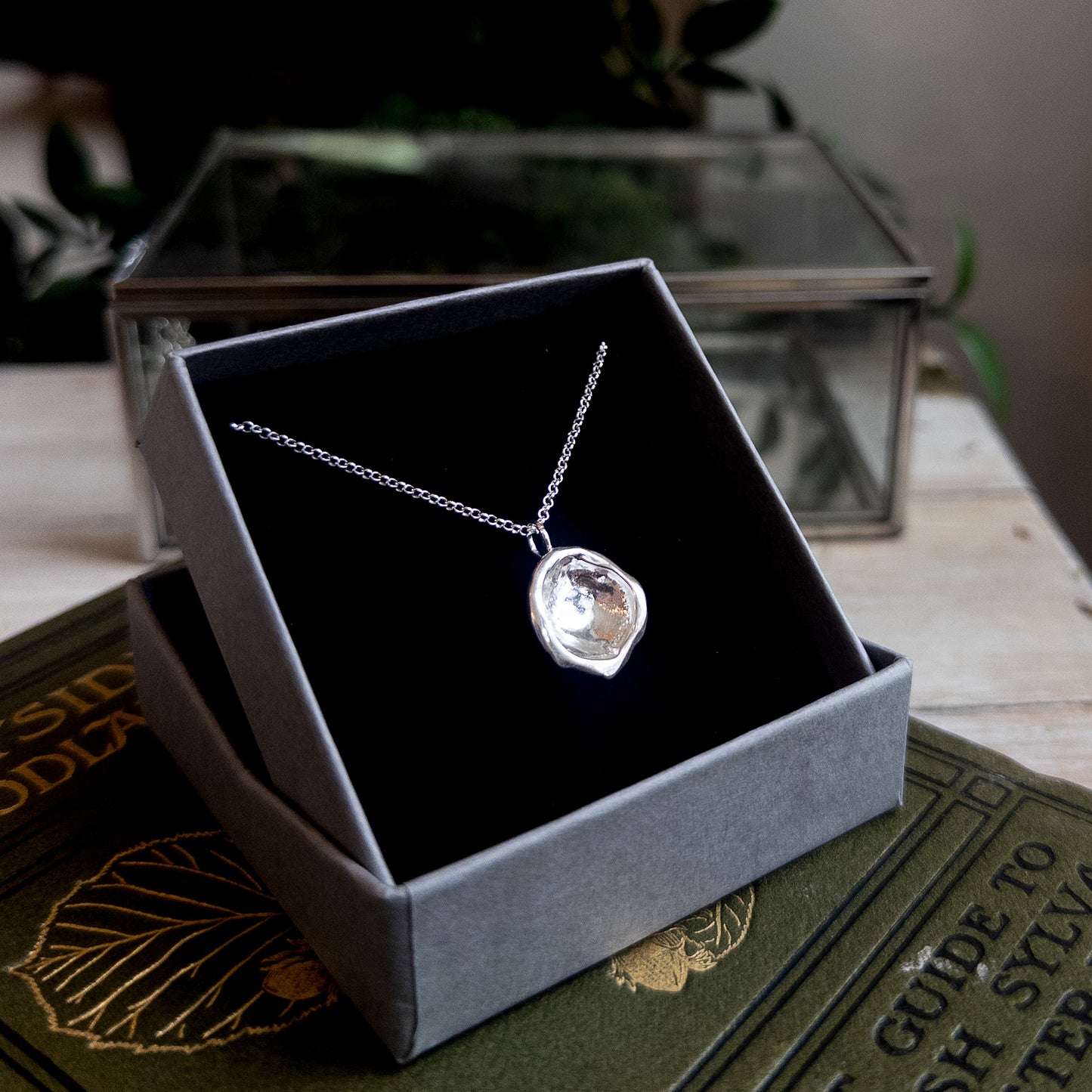 Silver Droplet Pendant Necklace - End of Line