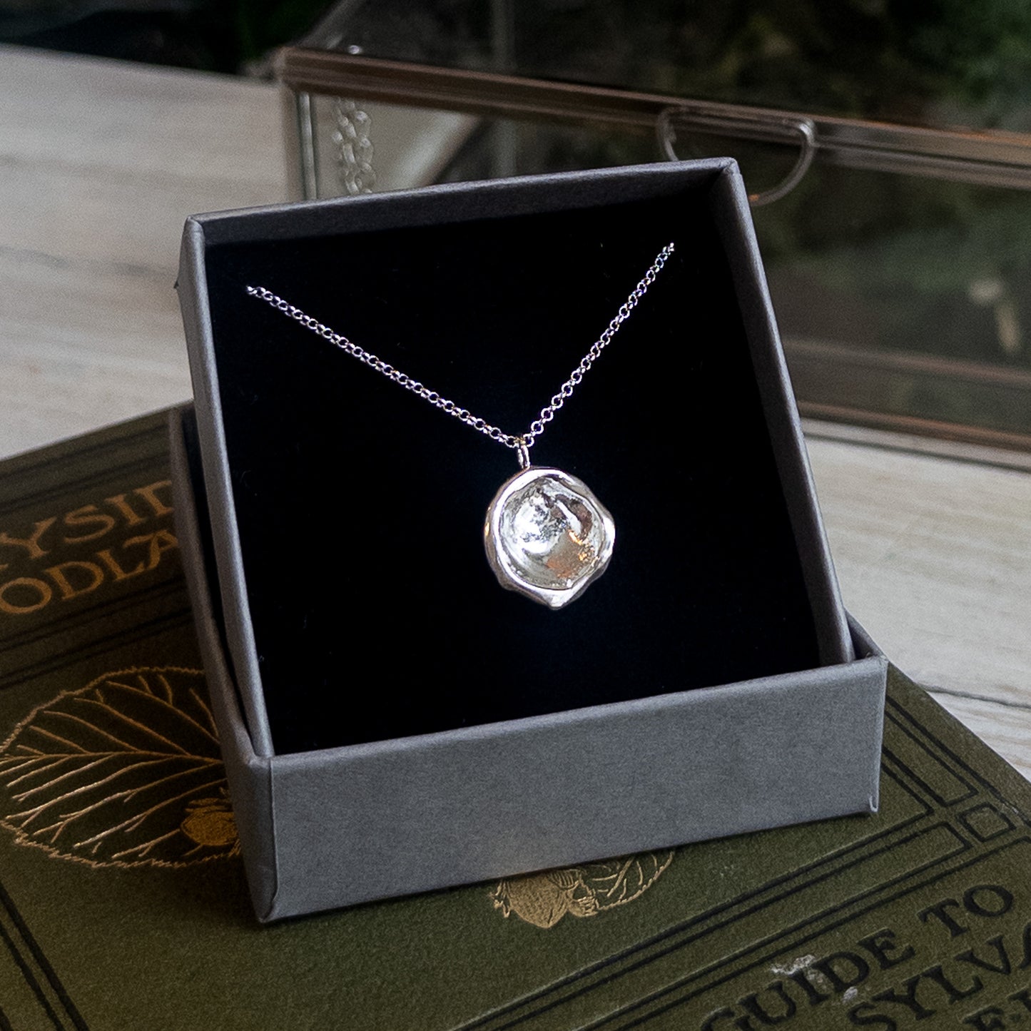 Silver Droplet Pendant Necklace - End of Line