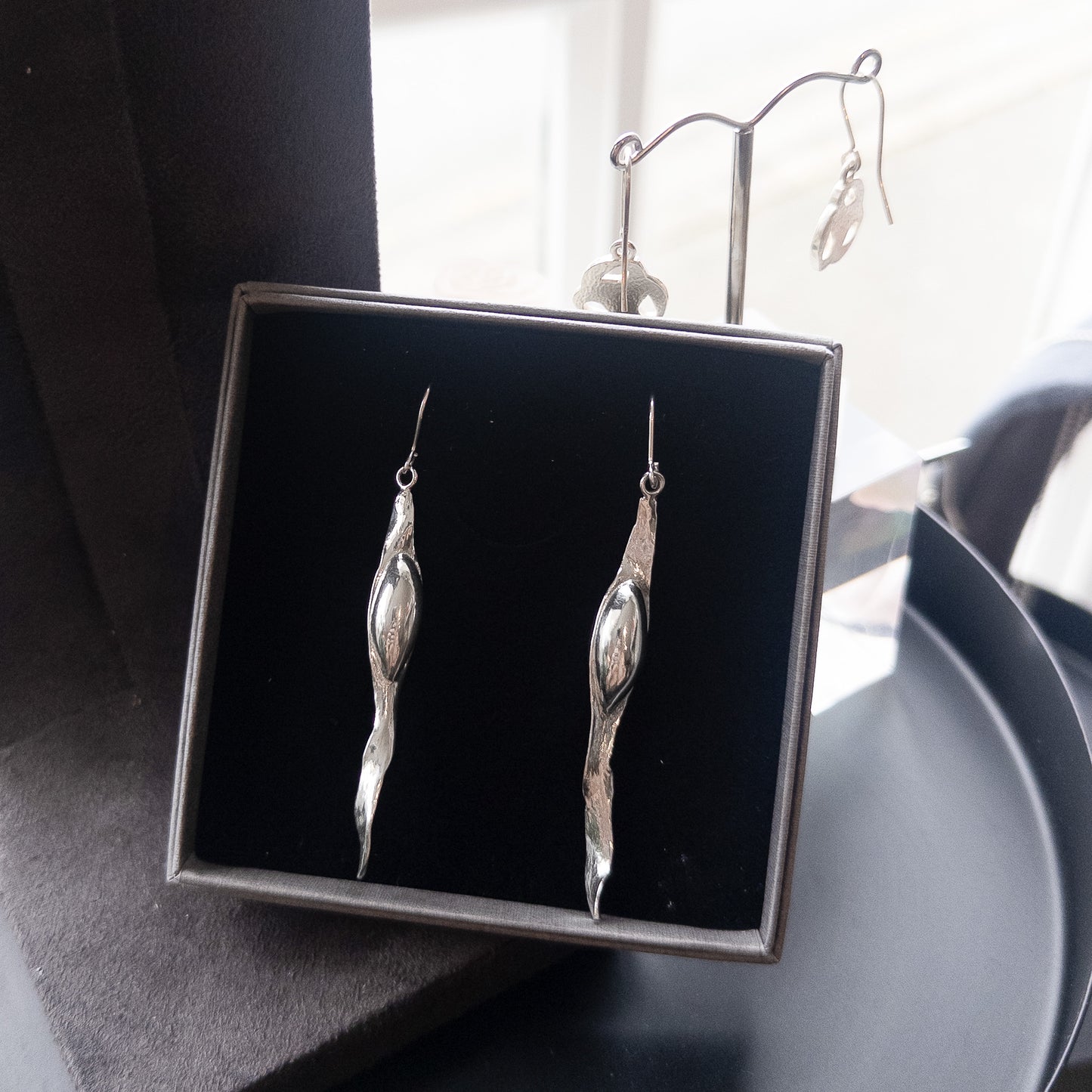 Long Seaweed Dangle Earrings - End of Line