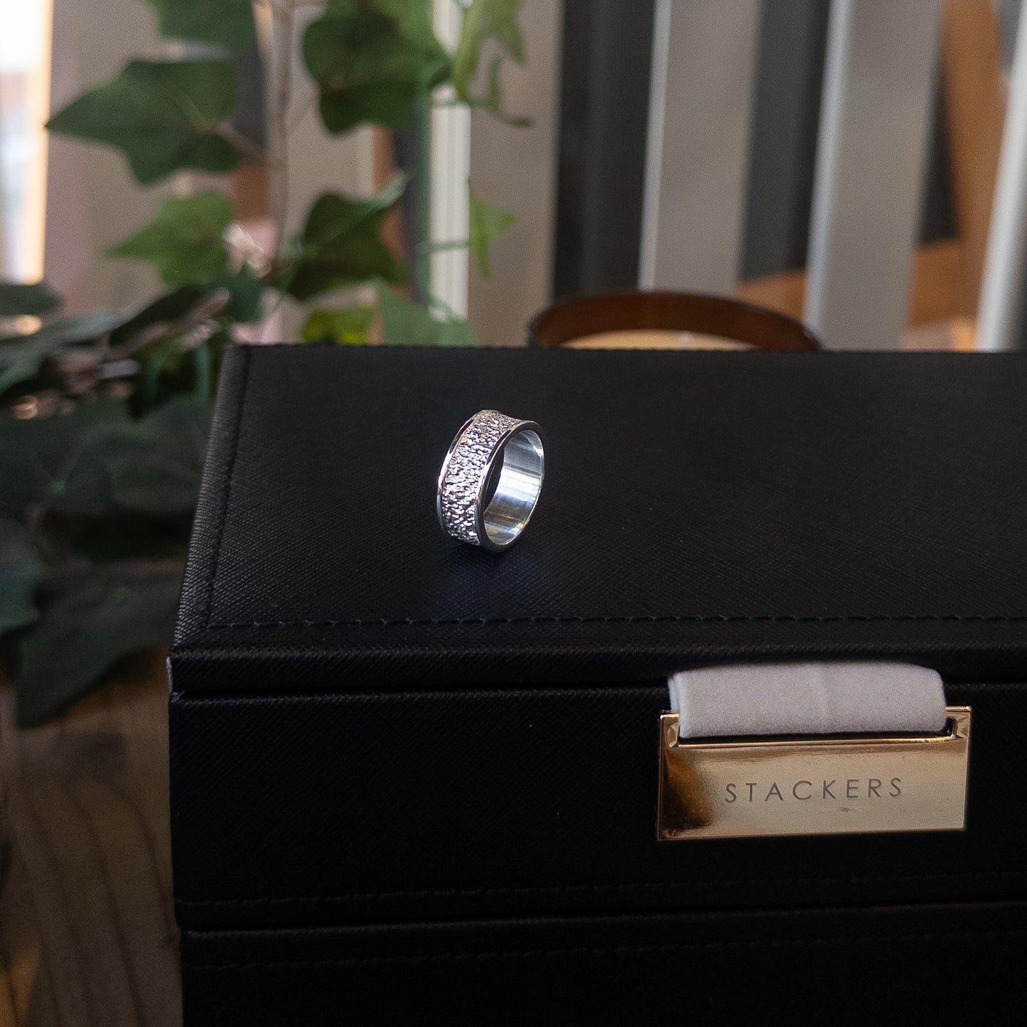 Extra Wide Silver Stardust Ring - End of Line