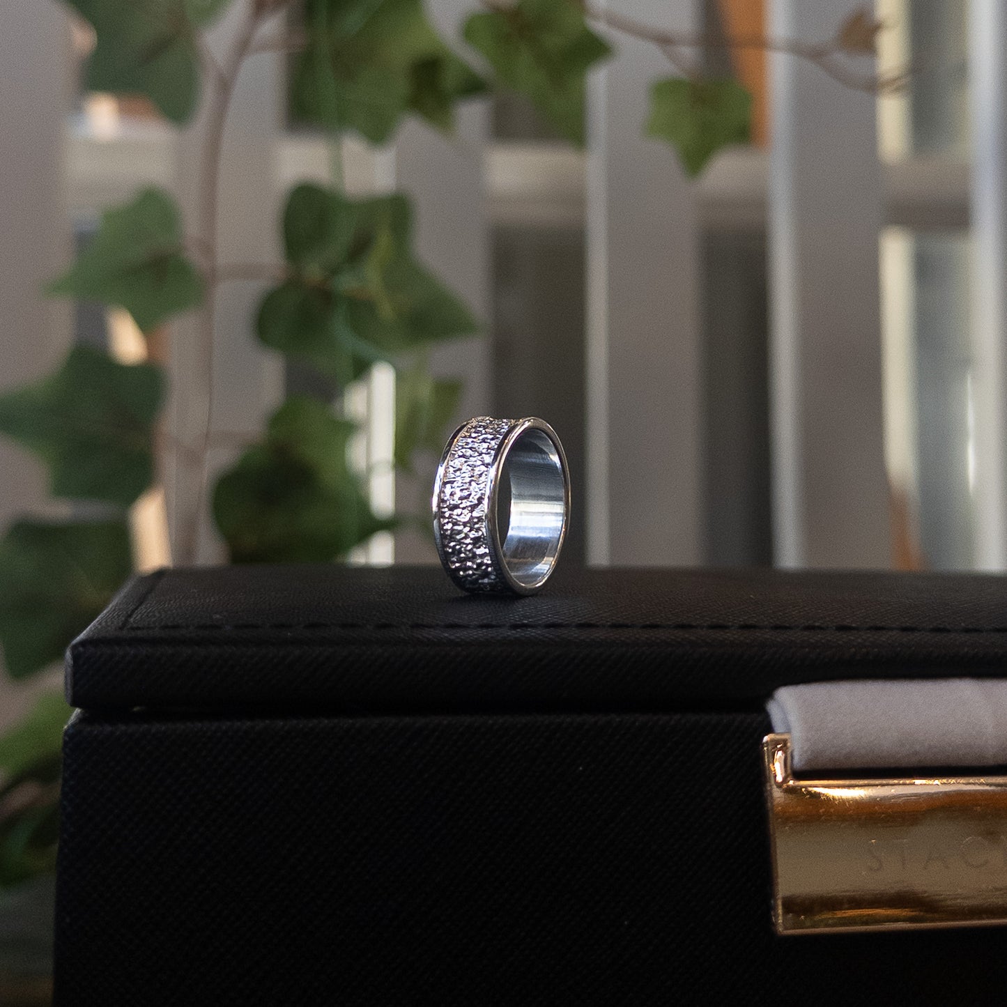 Extra Wide Silver Stardust Ring - End of Line