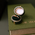 Barnacle Gold Ring with Orange Sapphire
