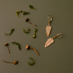 Gold Fern Earrings