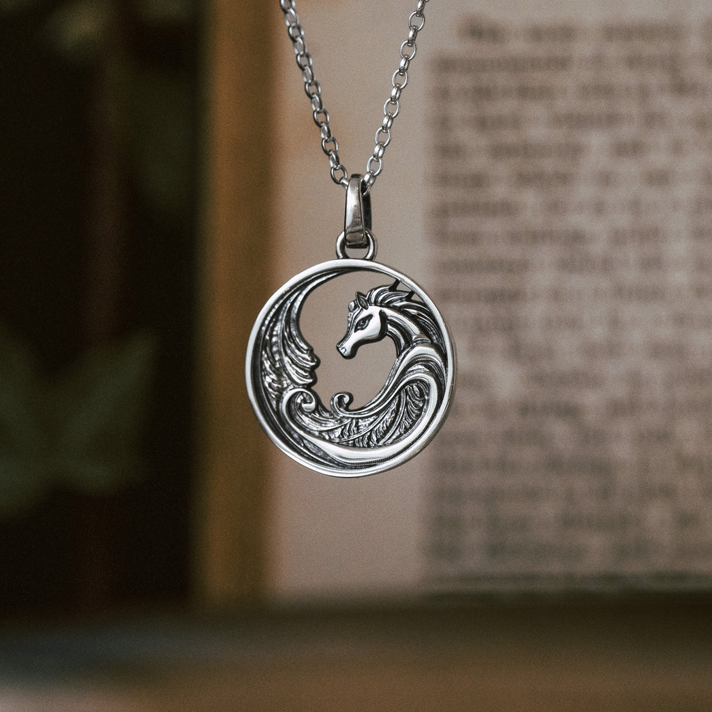 Glashtyn (Cabbyl Ushtey) Sterling Silver Pendant