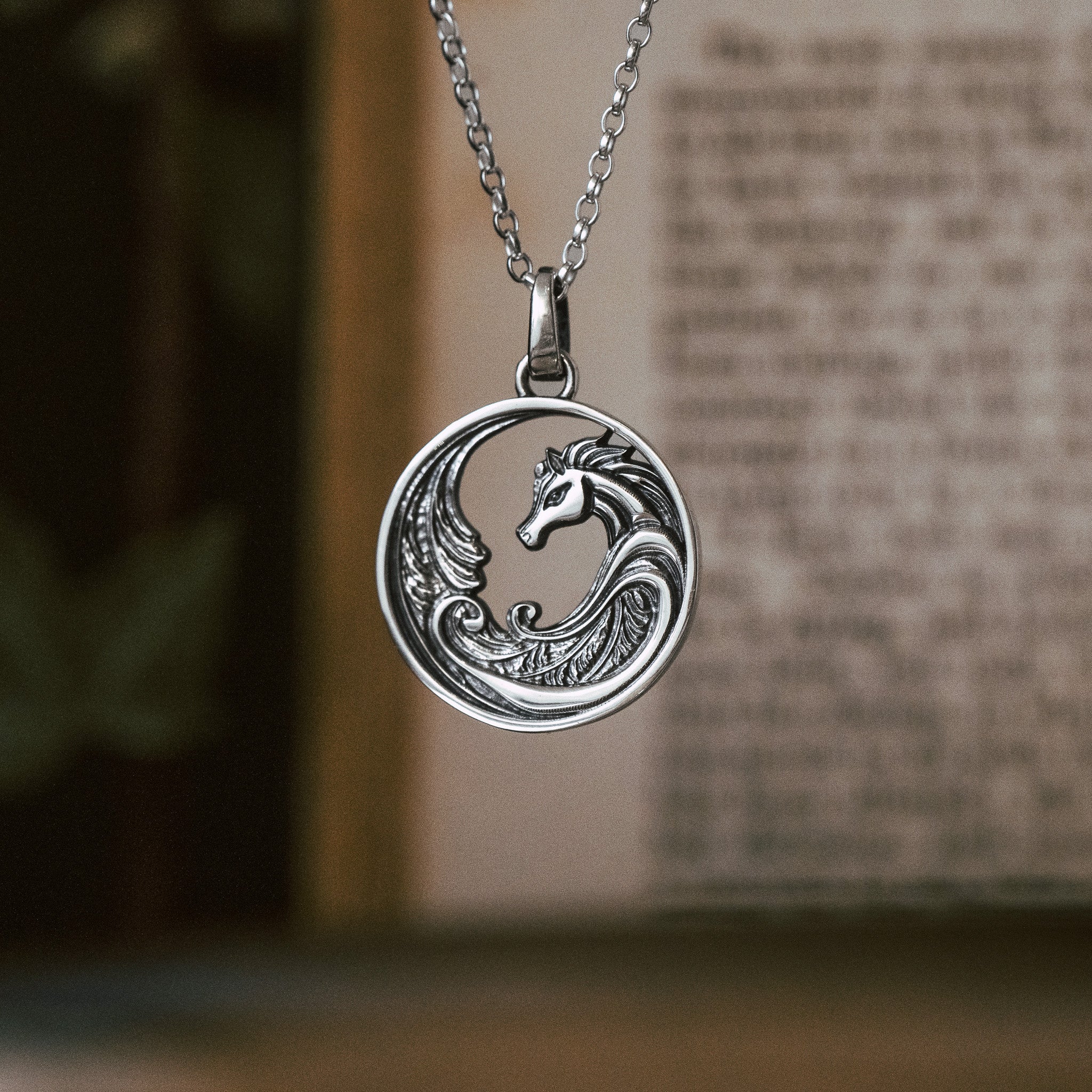 Glashtyn (Cabbyl Ushtey) Sterling Silver Pendant