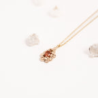 Barnacle Gold Pendant Necklace with Pink Tourmaline