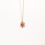 Barnacle Gold Pendant Necklace with Pink Tourmaline