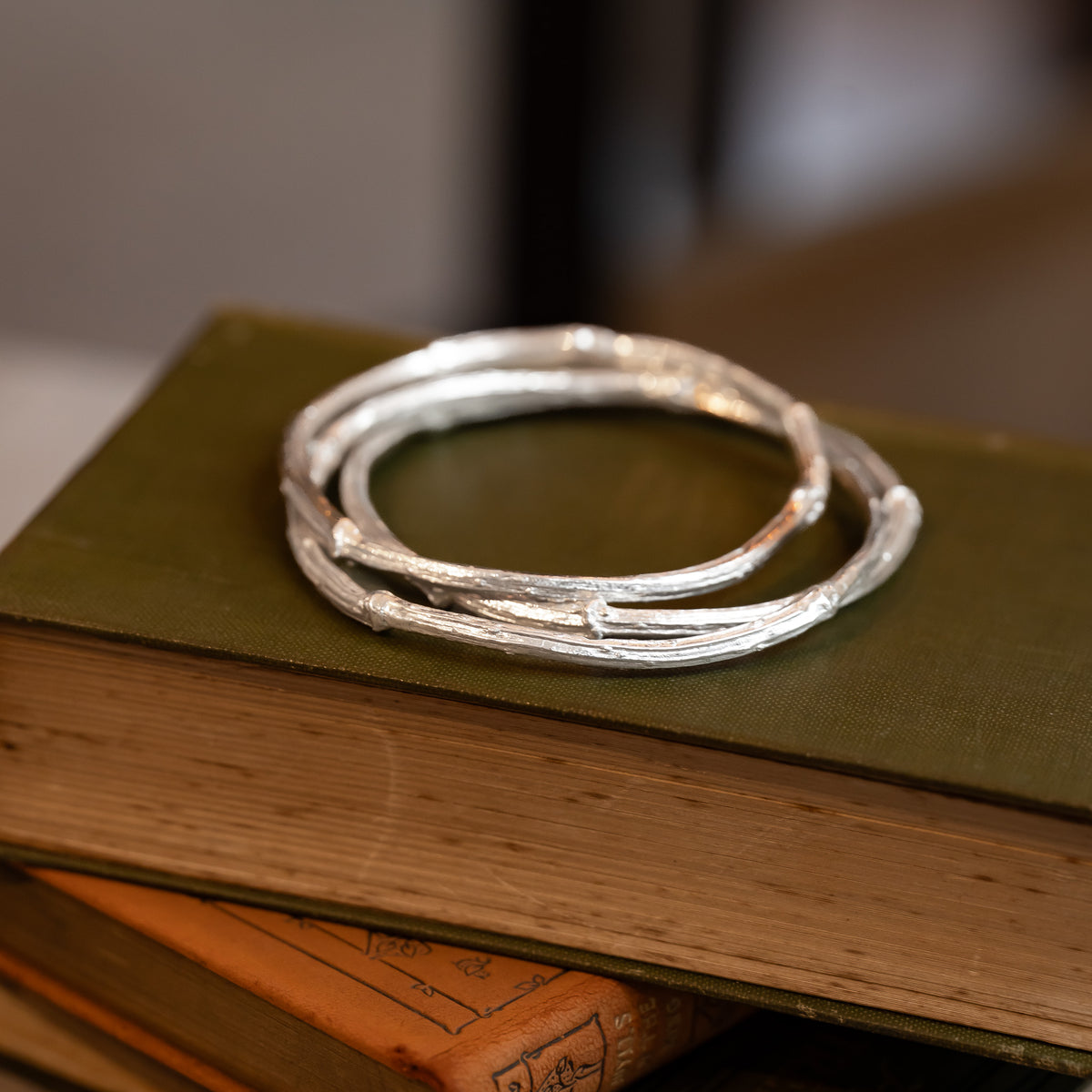 Sterling Silver Elder Twig Bangle