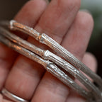 Sterling Silver Elder Twig Bangle