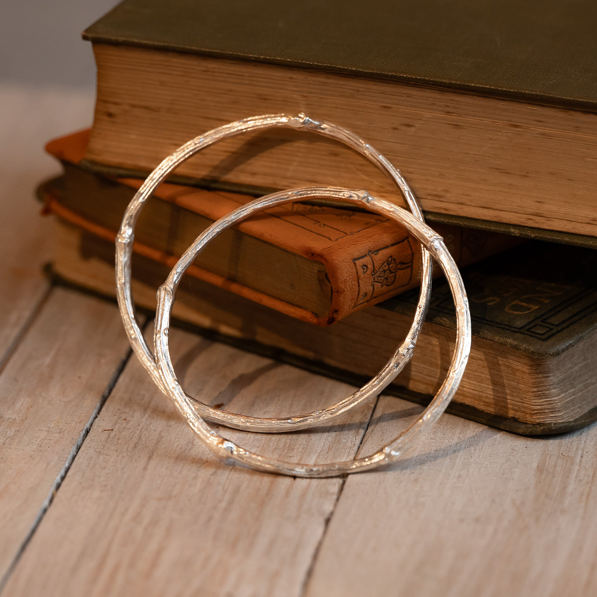 Sterling Silver Elder Twig Bangle