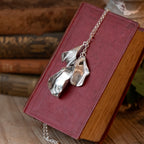 Rose Petal Cascade Sterling Silver One of a kind Necklace