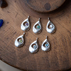 Raindrops Sterling Silver Birthstone Gemstone Necklace