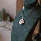 Blossoming Rose Sterling Silver One of a kind Necklace No.6