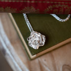 Blossoming Rose Sterling Silver One of a kind Necklace No.3