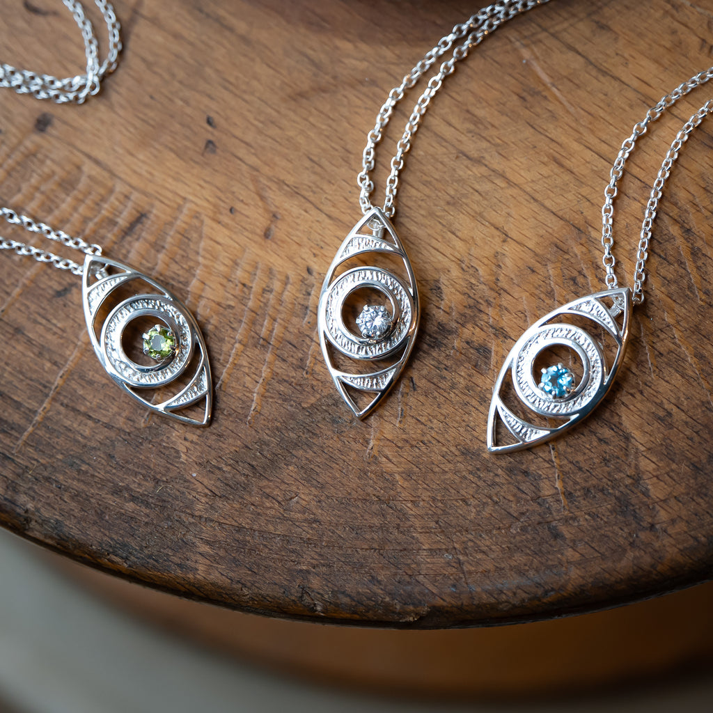Sight Matters Charity Anniversary Fundraiser Silver Gemstone Necklace *Limited Edition*