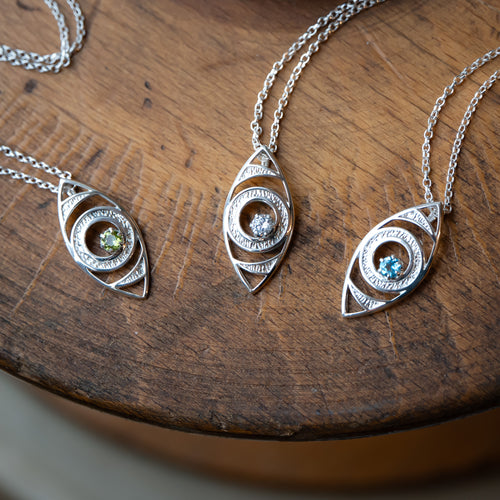 Sight Matters Charity Anniversary Fundraiser Silver Gemstone Necklace *Limited Edition*