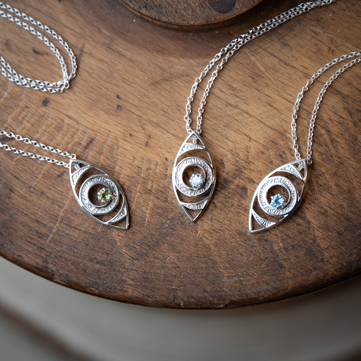 Sight Matters Charity Anniversary Fundraiser Silver Gemstone Necklace *Limited Edition*