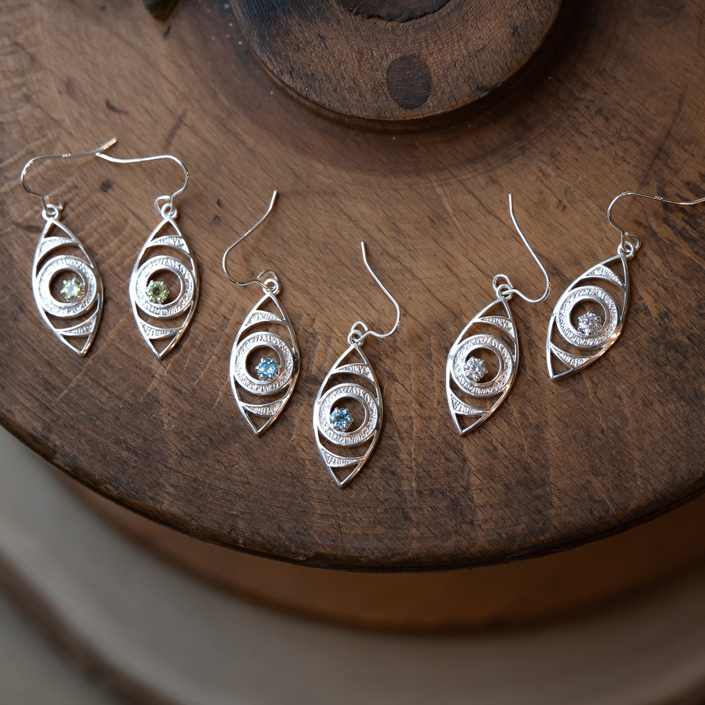 Sight Matters Charity Anniversary Fundraiser Silver Gemstone Earrings *Limited Edition*