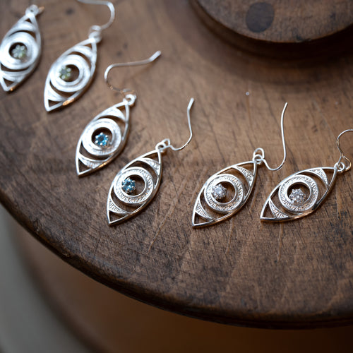 Sight Matters Charity Anniversary Fundraiser Silver Gemstone Earrings *Limited Edition*