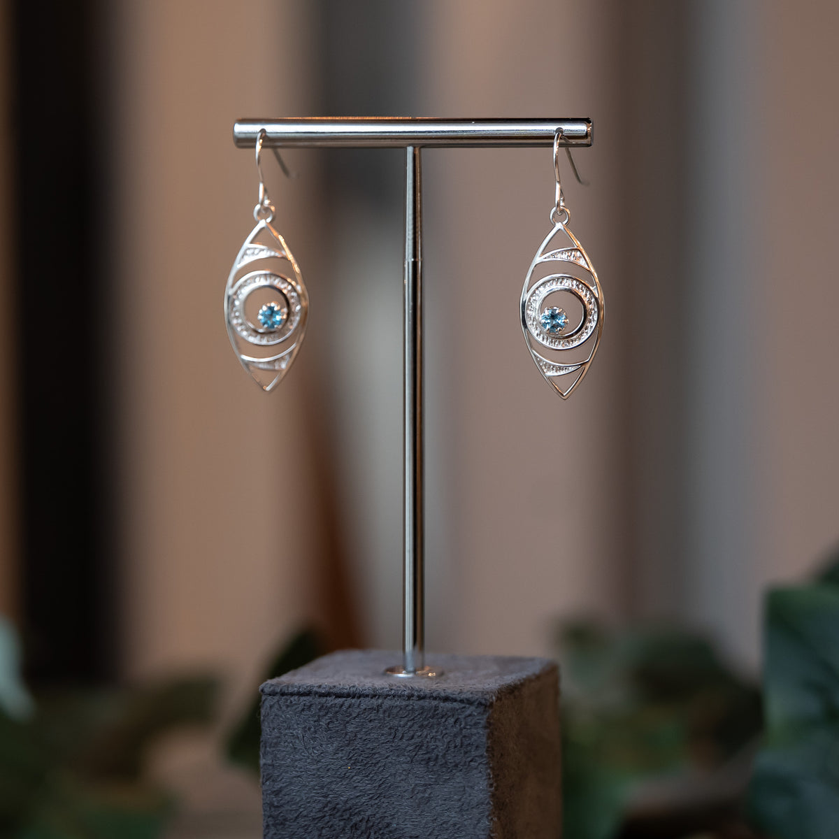 Sight Matters Charity Anniversary Fundraiser Silver Gemstone Earrings *Limited Edition*