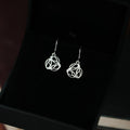 Archibald Knox Ulican Silver 'Triskel' Dangle Earrings