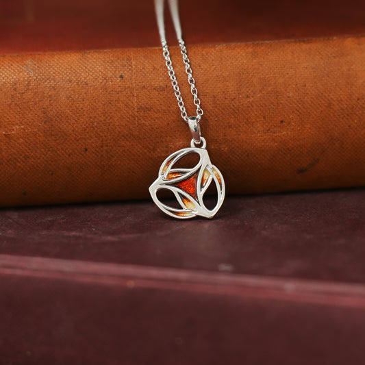 Ember - Archibald Knox Small Ulican Pendant Necklace