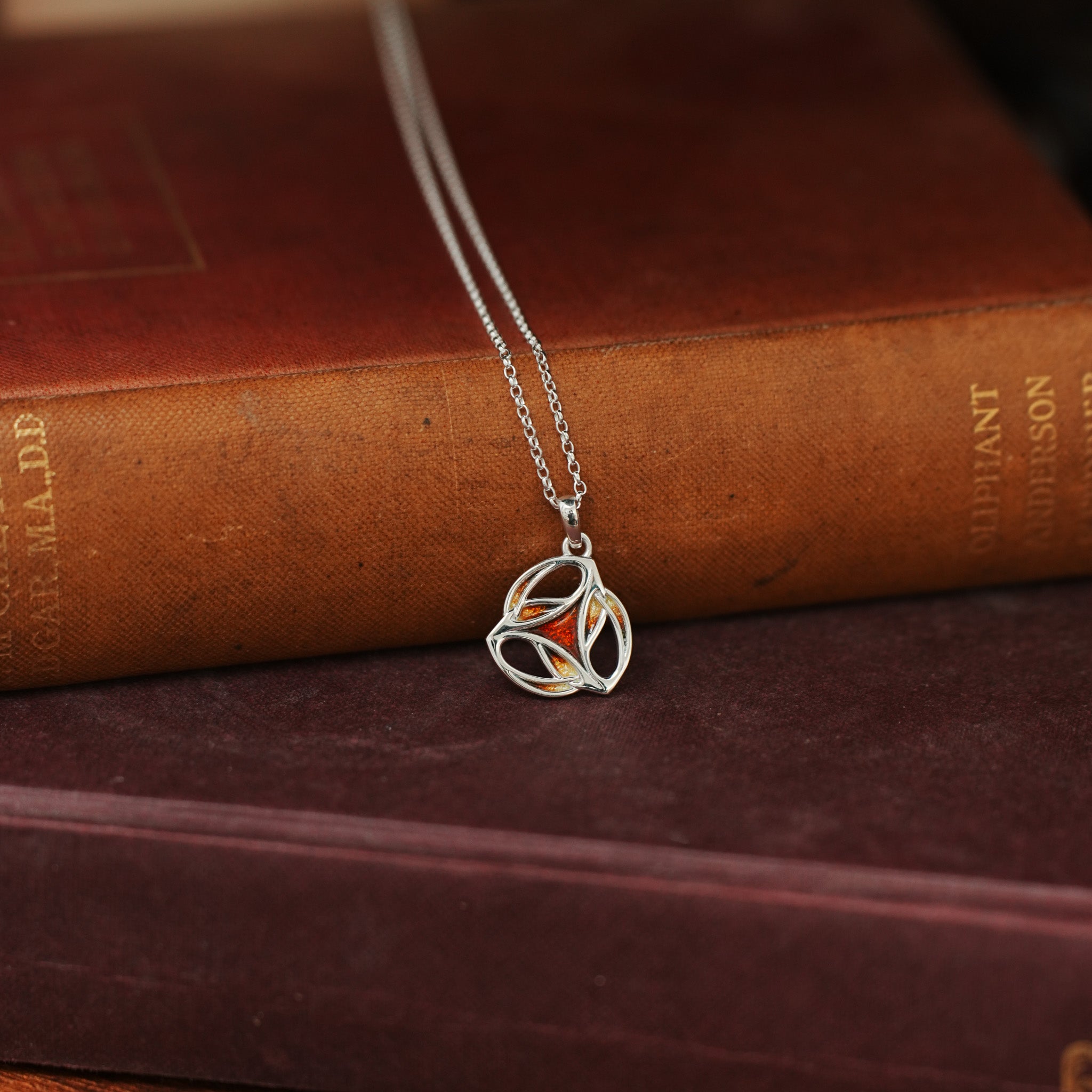 Ember - Archibald Knox Small Ulican Pendant Necklace