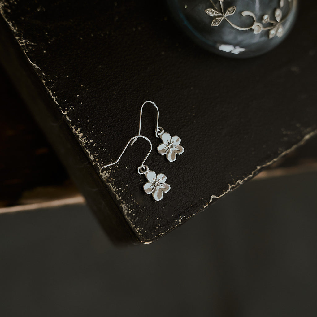 Forget Me Not Dangle Earrings