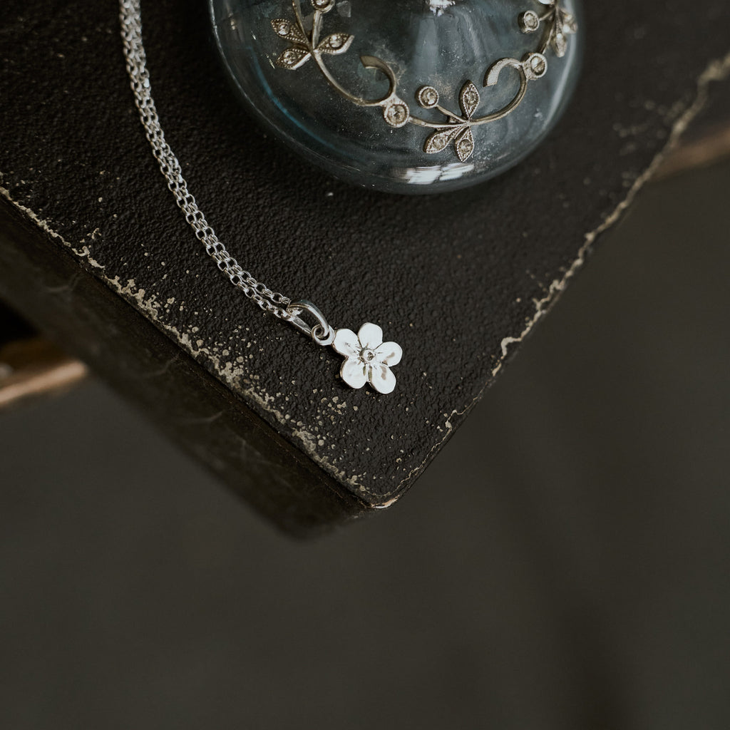 Forget Me Not Charm Necklace