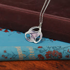 Heather - Archibald Knox Ulican Large Enamel Pendant Necklace