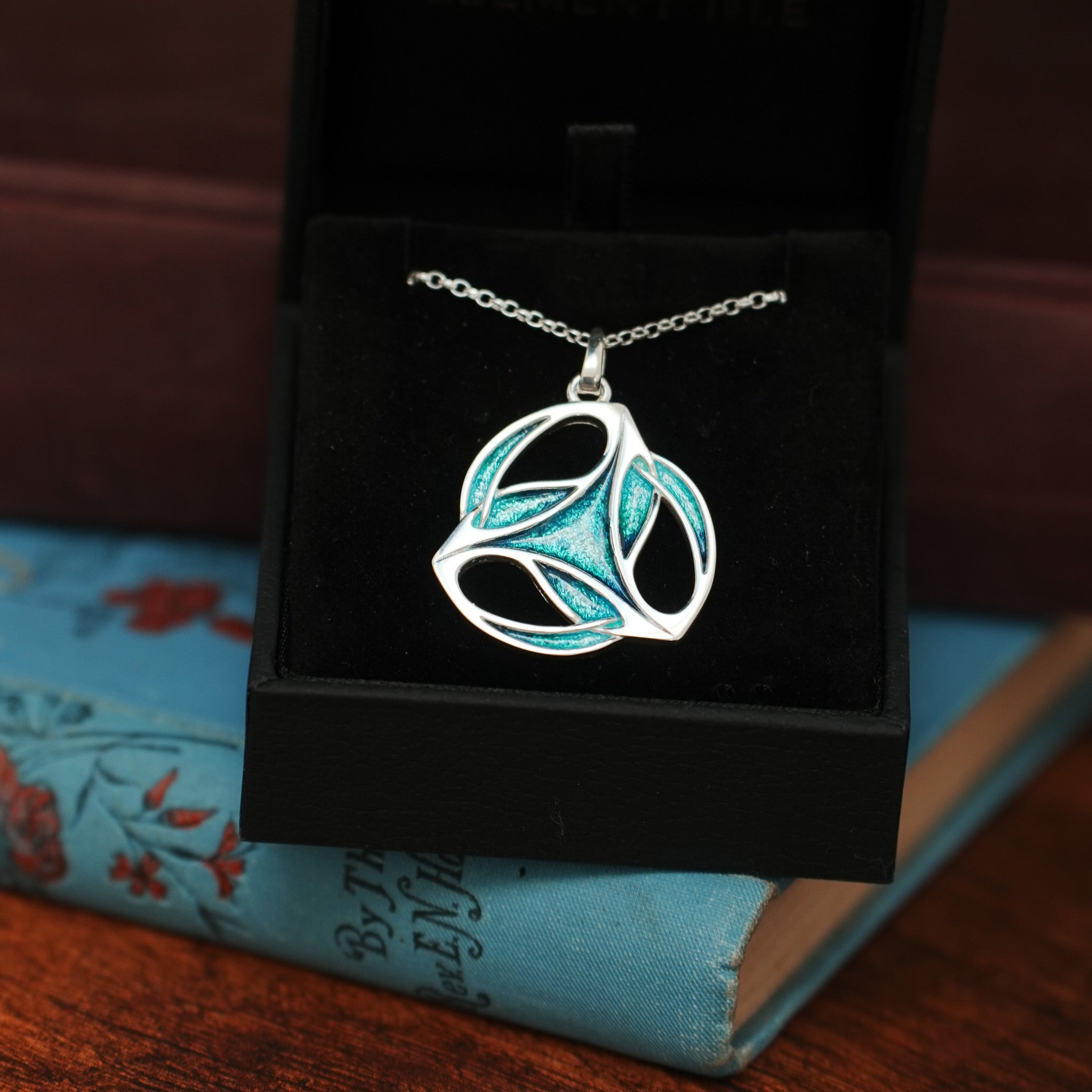 Tide - Archibald Knox Ulican Large Enamel Pendant Necklace