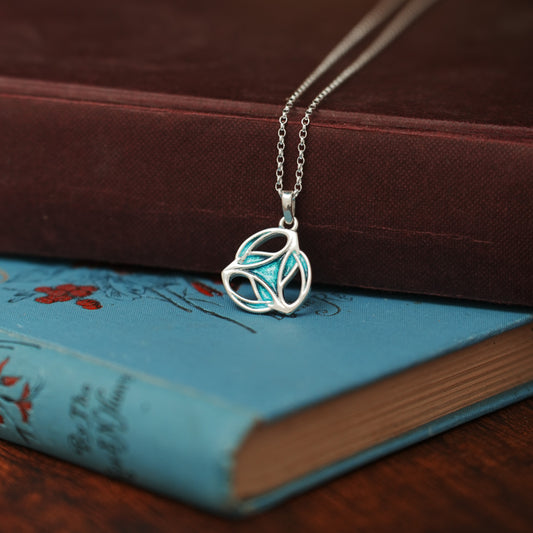 Tide - Archibald Knox Ulican Small Enamel Pendant Necklace