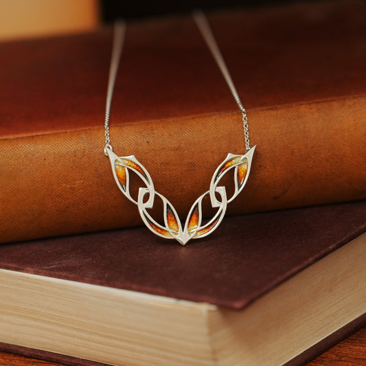 Ember - Archibald Knox Ulican Enamel Necklace