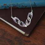 Heather - Archibald Knox Ulican Enamel Necklace
