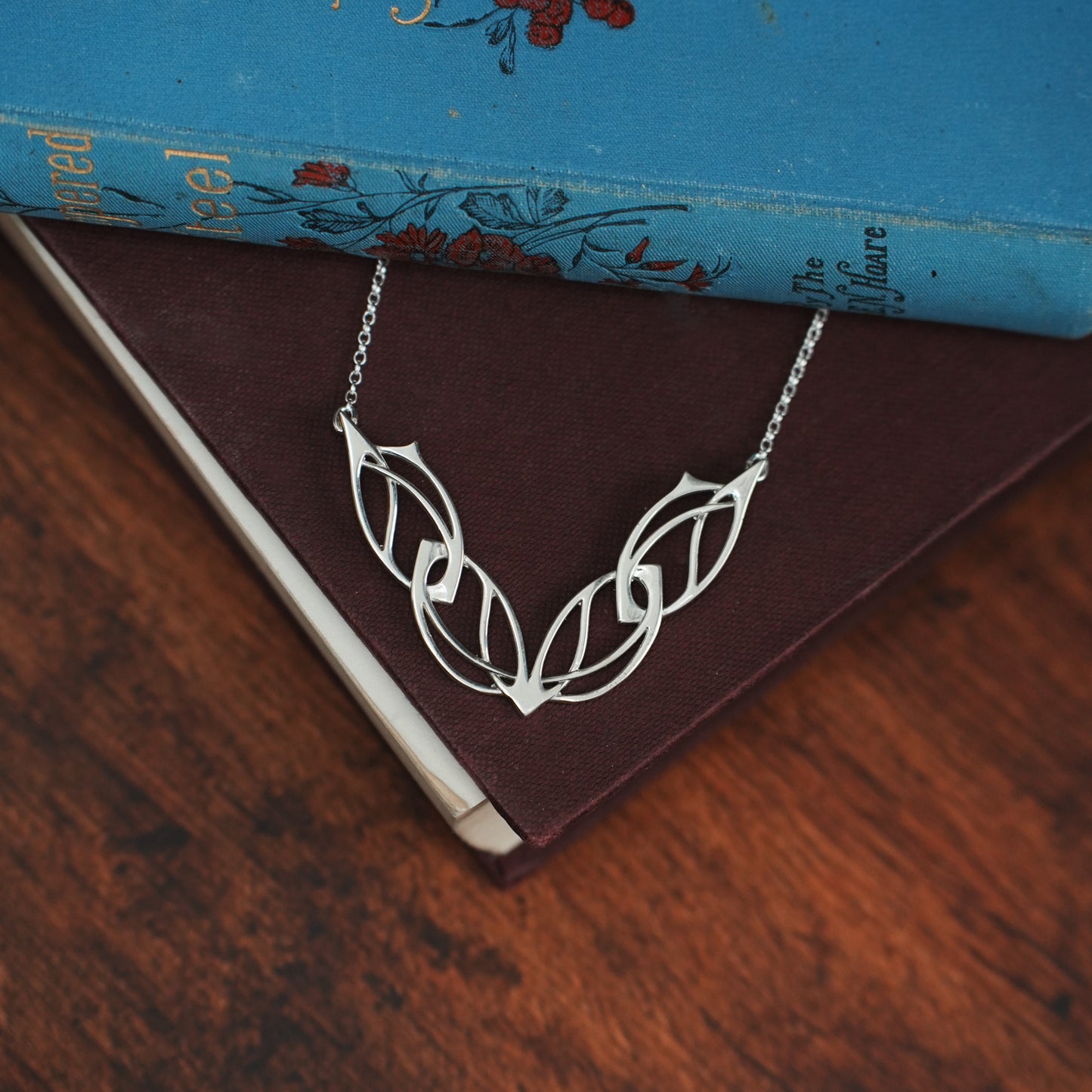 Archibald Knox Ulican Silver 'V' Necklace