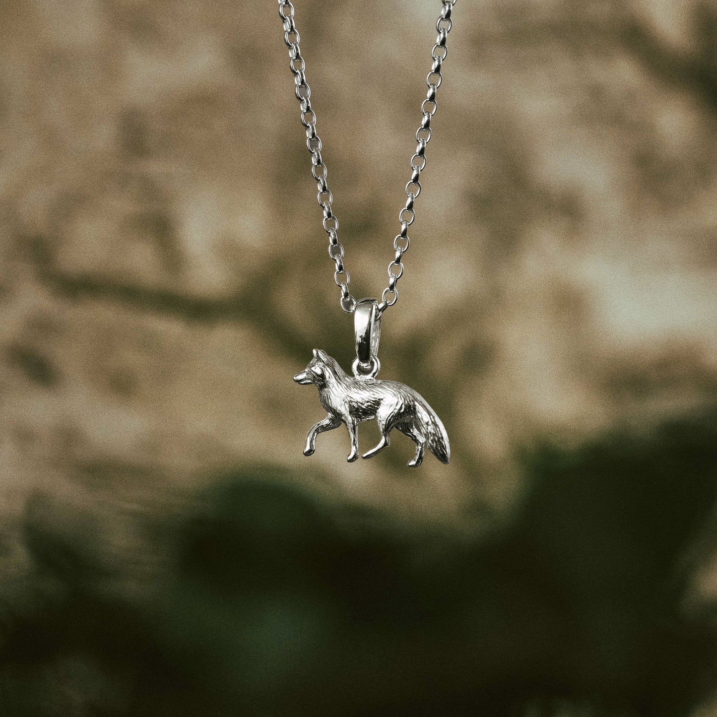 Red Fox Pendant Necklace