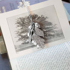 'Whispering Leaves' Sterling Silver Leaf Charm Necklace