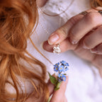Forget Me Not Charm Necklace