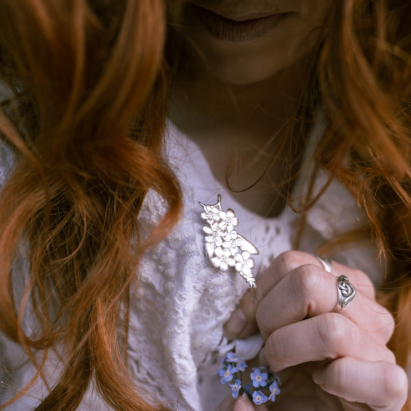 Forget Me Not Brooch