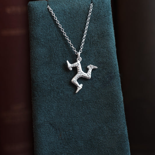 Three Legs of Man Sterling Silver Pendant Necklace