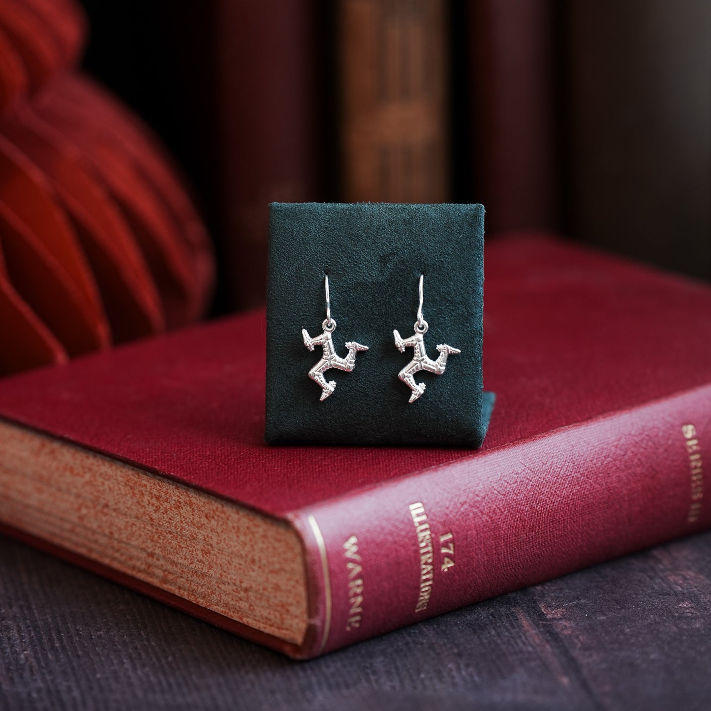 Three Legs of Man Sterling Silver Dangle Earrings