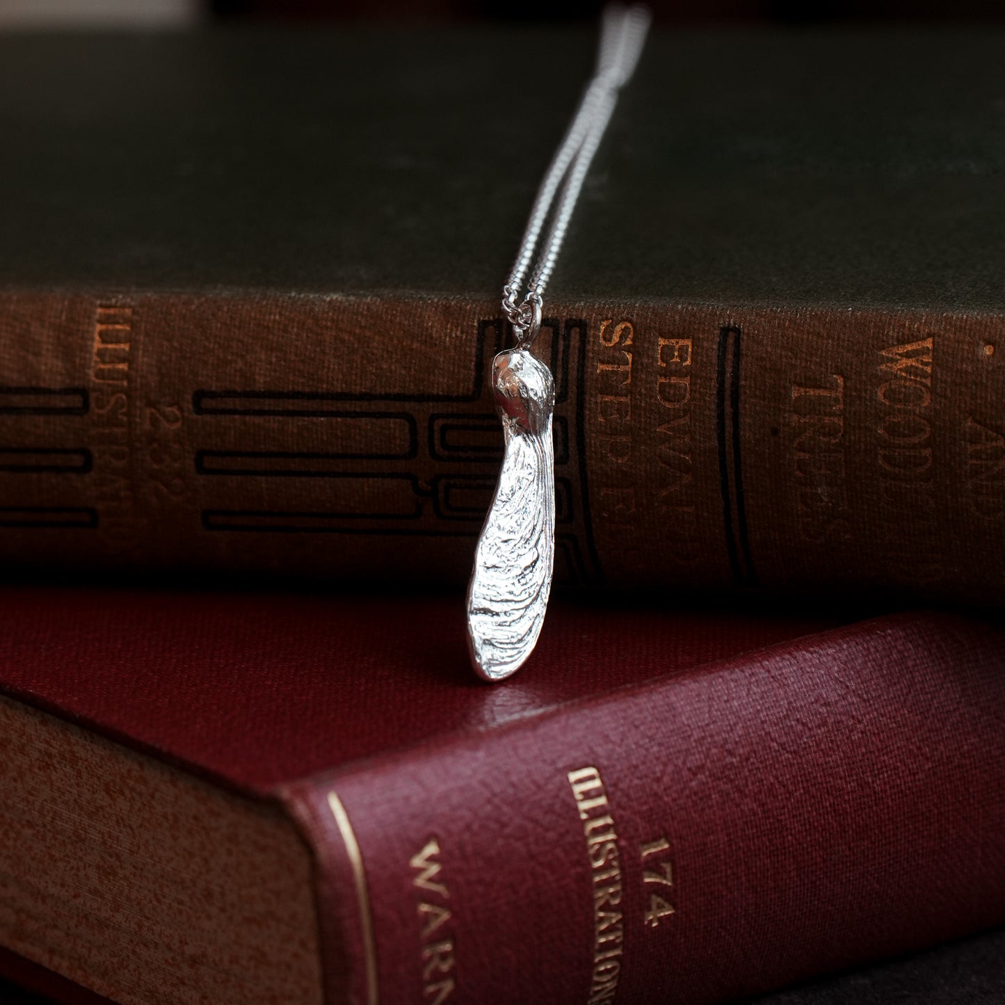 Sterling Silver Sycamore Key Necklace