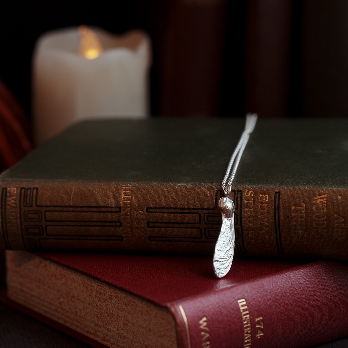 Sterling Silver Sycamore Key Necklace