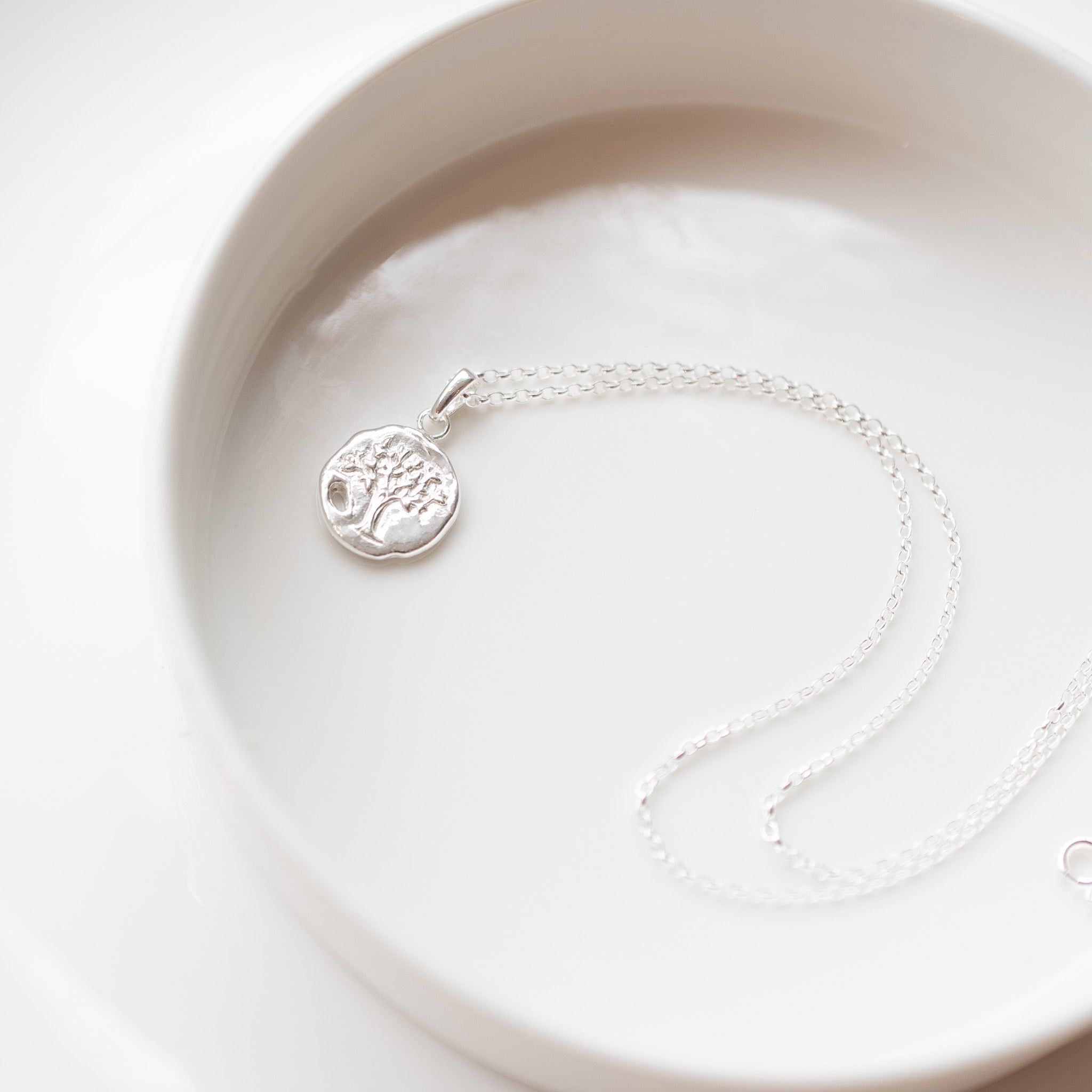 Earth Element - Celtic Tree Coin Talisman Necklace