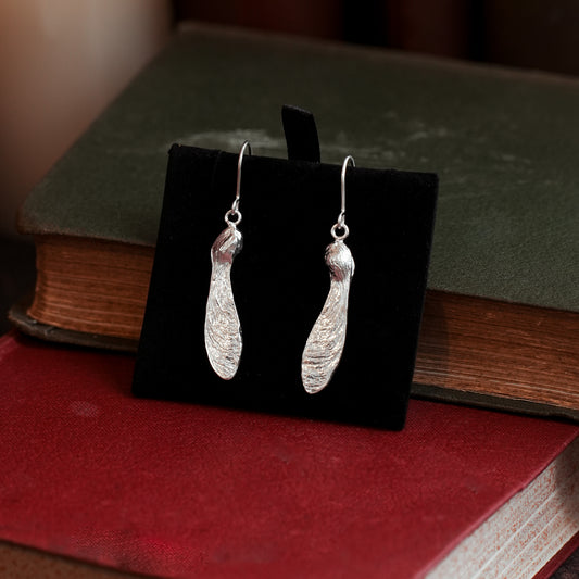 Sterling Silver Sycamore Earrings