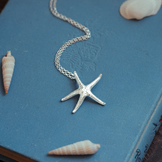 Sterling Silver 'Dancing' Starfish Necklace